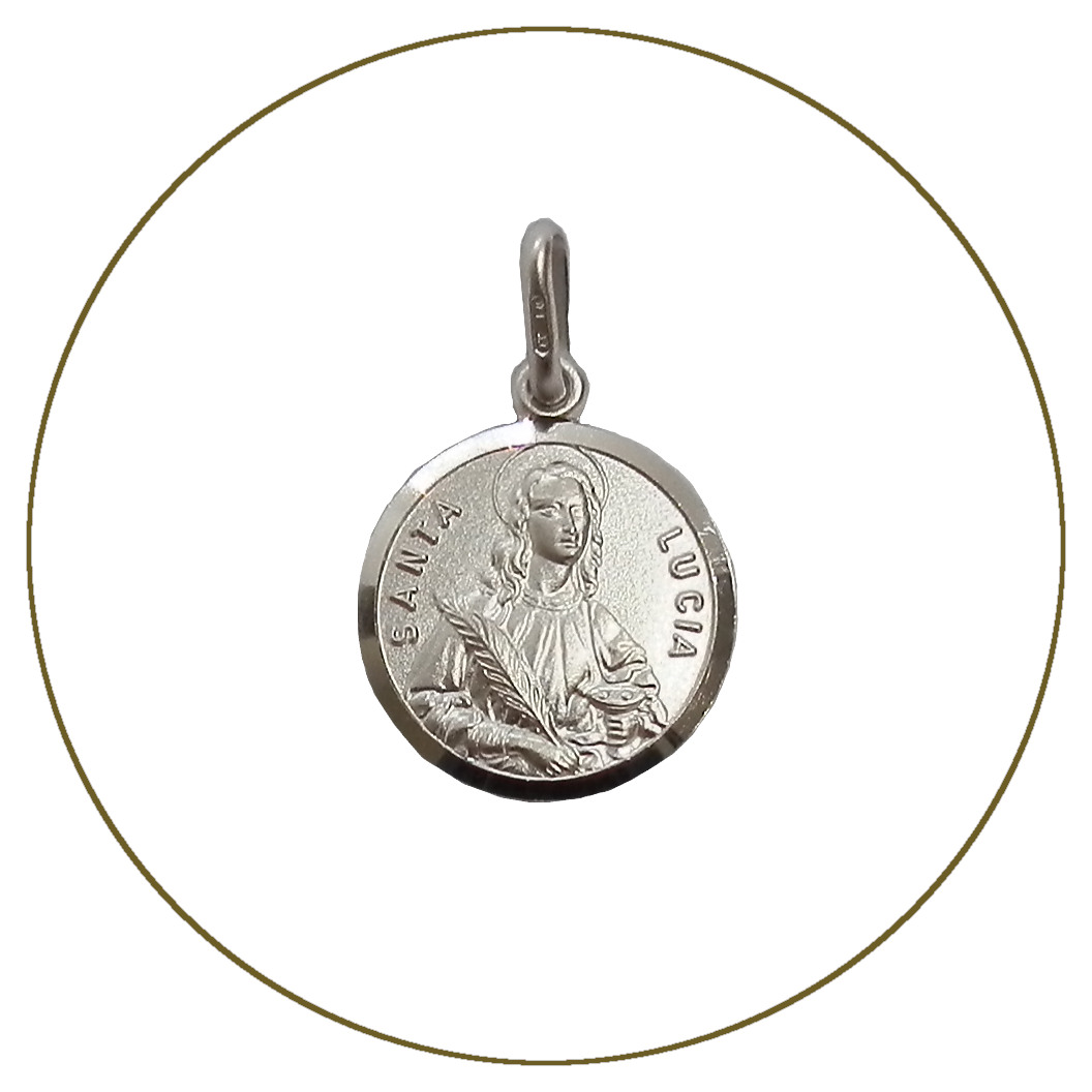 Medaglia argento Santa Lucia