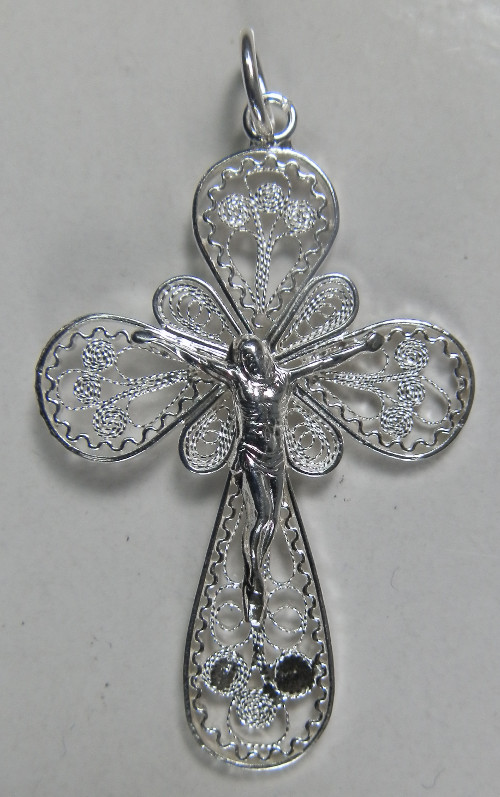 Croce filigrana d'argento 4123