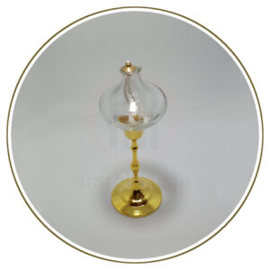 Lampada a cera liquida per altare su stelo