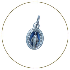 Medaglia Miracolosa smalto 15 mm