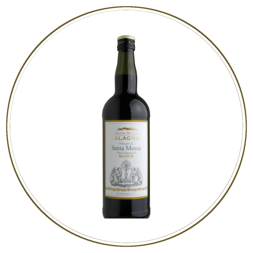 Vino bianco per Santa Messa dolce, confezione 12 bottiglie da 1 litro