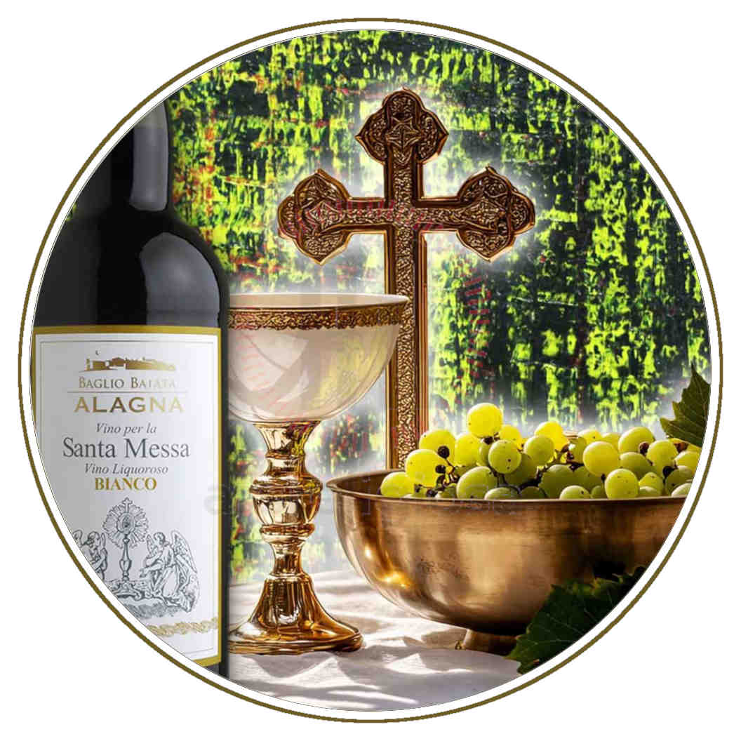 Vino bianco per Santa Messa dolce, confezione 12 bottiglie da 1 litro - immagine 2