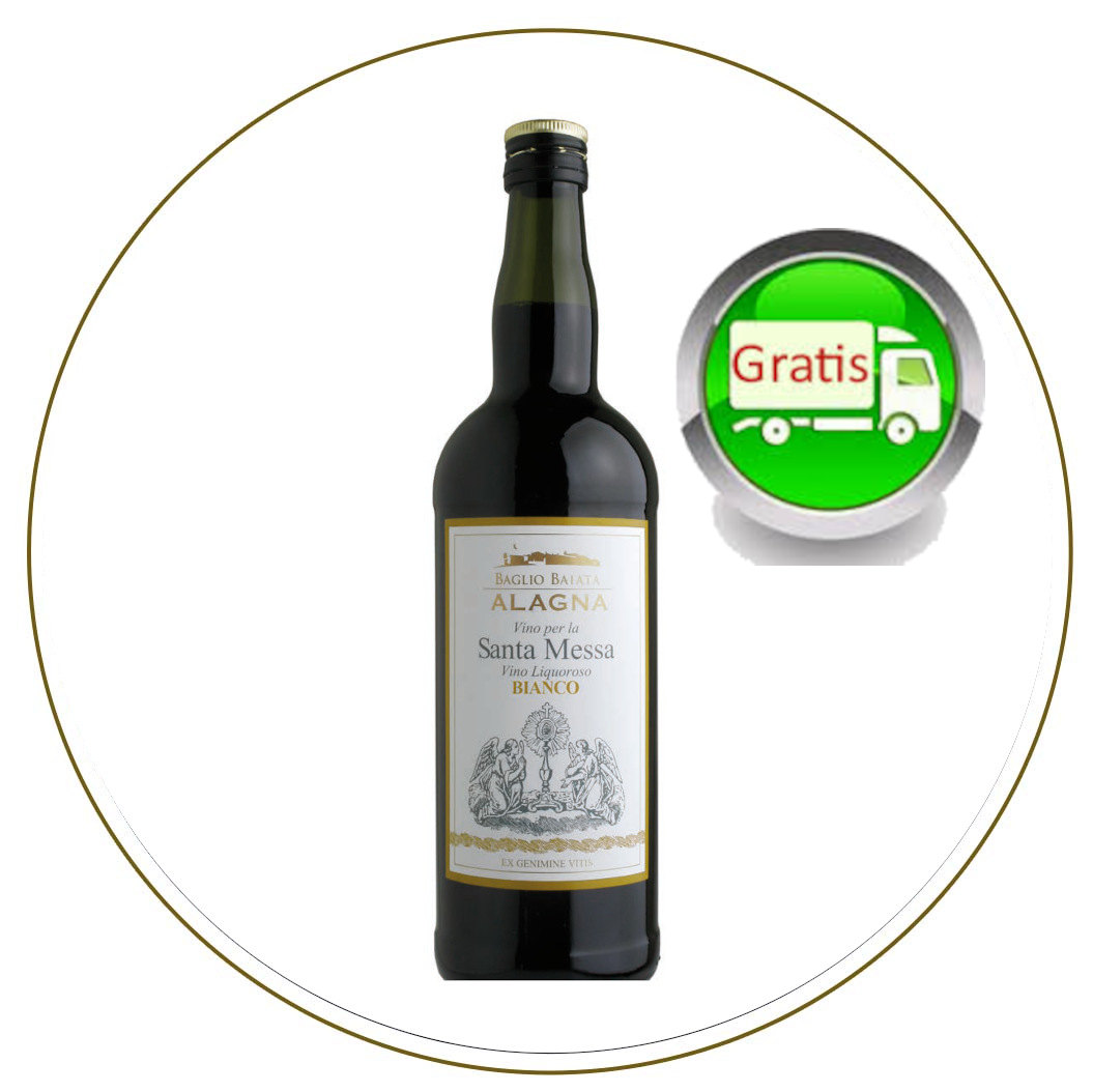 Vino bianco per Santa Messa dolce, confezione 12 bottiglie da 1 litro - immagine 4