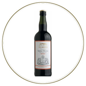 Vino rosso per Santa Messa dolce, 12 bottiglie da 1 L per uso sacramentale