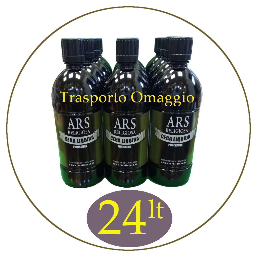 Cera liquida liturgica 24 litri in paraffina per lampade votive da altare - immagine 6