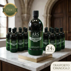 Cera liquida liturgica 24 litri in paraffina per lampade votive da altare