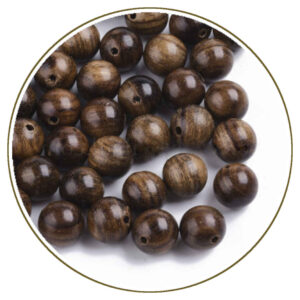 Grani per rosario in legno extra 8 mm marrone noce di cocco